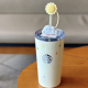 Starbucks 2024 China Summer Rain or Shine Yellow Cloud Topper 26oz SS Tumbler