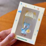 Starbucks 2024 China Summer Rain or Shine Umbrella Bear Straw Topper