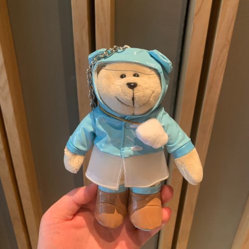 Starbucks 2024 China Summer Raincoat Mini Bear Keychain