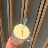 Starbucks 2024 China Summer Rain or Shine Yellow 18oz Glass Cup （ no keychain)