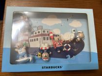 Starbucks Taiwan Boat Bear Rim Clip Set