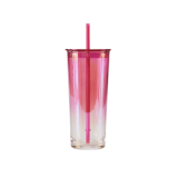 Starbucks 2024 China Summer Dopamine Pink 18oz Glass Cup
