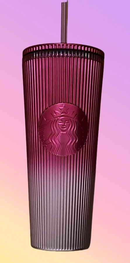 No Tag Starbucks Pink Gradient Stripe Venti Tumbler