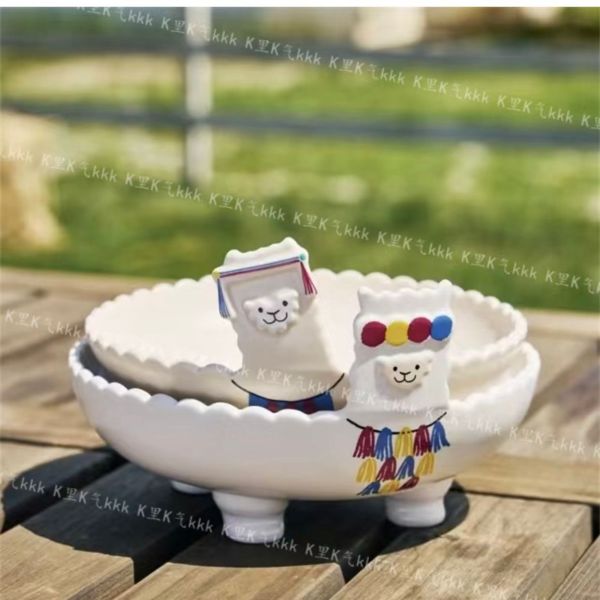 Starbucks 2024 China Summer Alpaca Paradise Plate Set