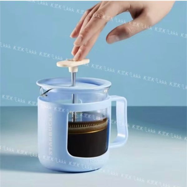 Starbucks 2024 China Summer Dopamine Blue French press