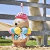 Starbucks 2024 China Summer Alpaca Paradise Cute Bear 16oz Glass Cup