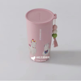 Starbucks 2024 China Summer Alpaca Paradise Pink 12oz SS Tumbler with Keychain