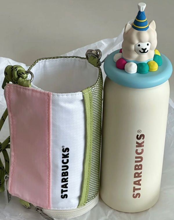 Starbucks 2024 China Summer Alpaca Paradise 13oz SS Tumbler with Sleeve