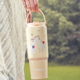 Starbucks 2024 China Summer Alpaca Paradise Double drinking mouth 28oz SS Tumbler