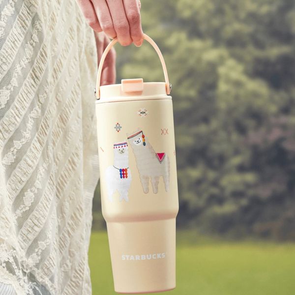 Starbucks 2024 China Summer Alpaca Paradise Double drinking mouth 28oz SS Tumbler