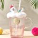 Starbucks 2024 China Summer Alpaca Paradise Pink 14oz Glass Cup