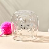 Starbucks 2024 China Summer Alpaca Paradise DW 7oz Glass Cup with Coaster