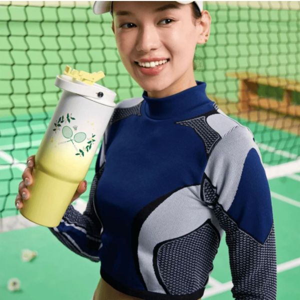 Starbucks 2024 China Summer Badminton Two Drinking Mouth 28oz SS Tumbler