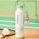 Starbucks 2024 China Summer Badminton 24oz SS Tumbler with Bear Keychain