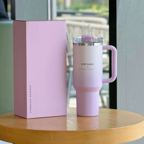 Starbucks x Stanley 2024 China Summer Reserve Pink Purple 40oz SS Tumbler ship after 21th July