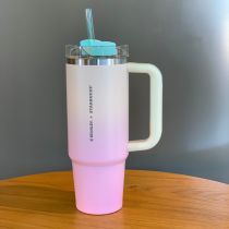 Starbucks x Stanley 2024 Taiwan Pink Beige 30oz SS Tumbler