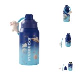 Starbucks 2024 China Mid-Autumn Festival Rabbit Universe Blue 22oz SS Tumbler with Straw