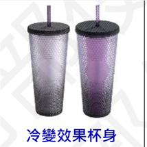 Starbucks 2024 Taiwan Halloween Purple Cold Color Change 24oz Studded Tumbler ship after 2nd Oct.