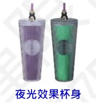 Starbucks 2024 Taiwan Halloween Glow in the Dark Bat Topper 24oz Stripe Tumbler ship after 2nd Oct.