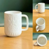 Starbucks 2024 China Summer White Relief 14oz Mug