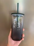 Starbucks 2024 China Ink Black Triangle 16oz Glass Cup