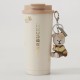 Starbucks 2024 China Autumn Cute Bear Keychain 16oz SS Tumbler