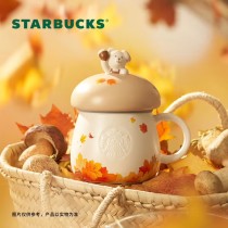Starbucks 2024 China Autumn Bear Lid 14oz Mug
