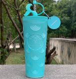 Starbucks 2024 China Anniversary Green Scale 24oz Tumbler with Tail Topper ship after 2nd Sept.