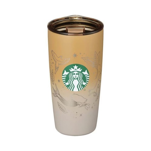 Starbucks 2024 Korea Anniversary Brown Siren 16oz SS Desk Top Cup