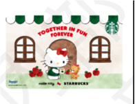 Starbucks 2024 Taiwan Hello Kitty Coffe Bear Card