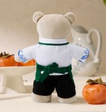 Starbucks 2024 China 25th Anniversary blue and white porcelain Green Apron Bear Toy ship after 2nd Sept.