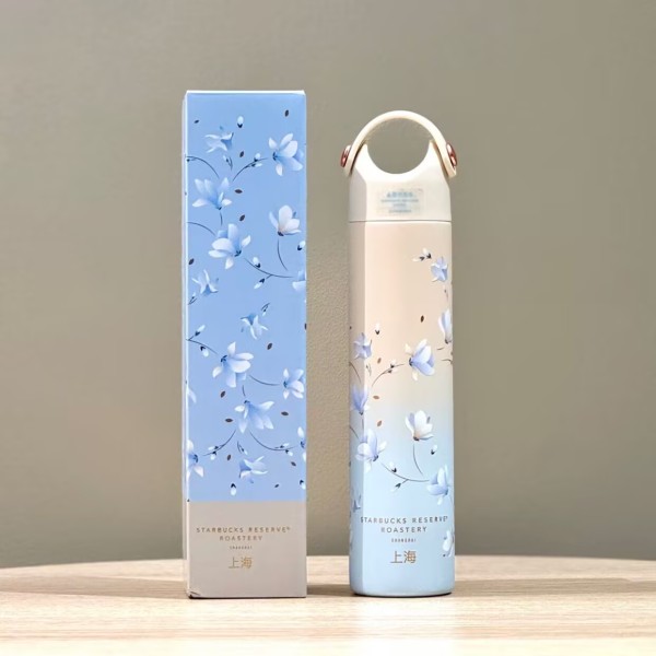 Starbucks 2023 China Shanghai Blue Magnolia 10oz SS Tumbler