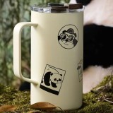 Starbucks 2024 China Panda Stamp Beige 20oz SS Desktop Cup