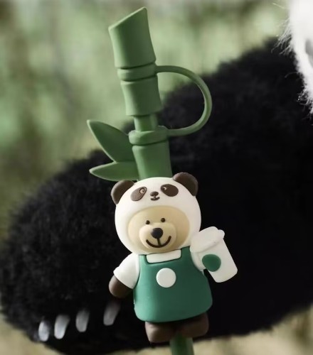 Starbucks 2024 China Panda Green Bamboo Topper