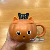 Starbucks 2024 HK Halloween Pumpkin and Black Cat 12oz Mug