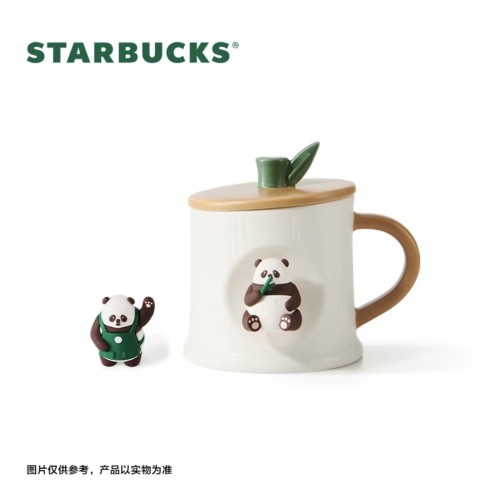 Starbucks 2024 China Travel Panda 14oz Mug with Lid