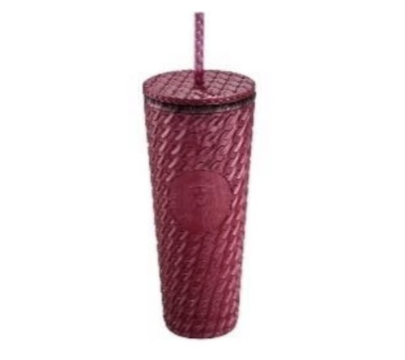 Starbucks 2024 Taiwan Christmas Chained Magenta 24oz Tumbler ship after 1st Nov.