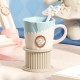 Starbucks 2024 China Princess Afternoon Tea Blue Bear 14oz Mug with Stir