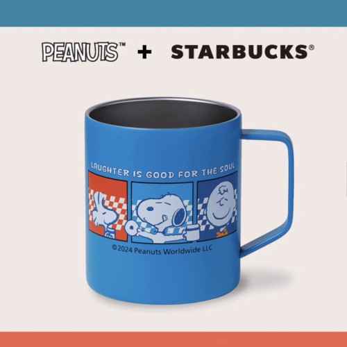 Starbucks x Snoopy 2024 Blue 14oz SS Desk Top Cup