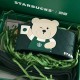Starbucks China Green Apron Bear and Fish Sleeve in box