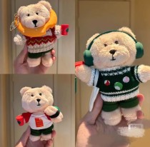 Starbucks 2024 China Christmas Mini Bear Keychain
