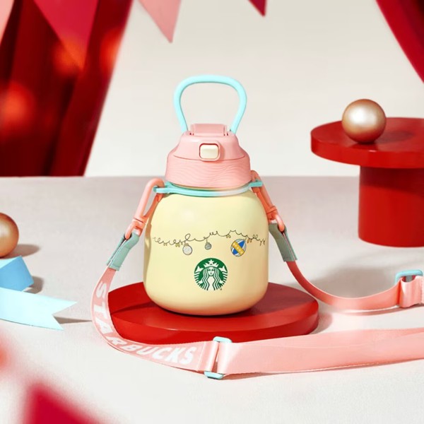 Starbucks 2024 China Cute Pet Party Two Drinking Mouth 20oz SS Tumbler