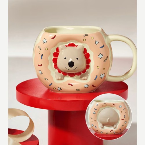 Starbucks 2024 China Cute Pet Party Dwarf Kangaroo 12oz Mug