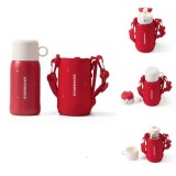 Starbucks 2024 China Christmas Cute Winter Two Lids SS Tumbler with Sleeve