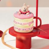 Starbucks 2024 China Cute Pet Party Doughnut kangaroo 13oz Mug with Lid
