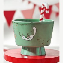 Starbucks 2024 China Cute Pet Party Green 10oz Mug with Stick
