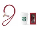 Starbucks 2024 China Christmas Cute Winter Red Cup Phone Chain