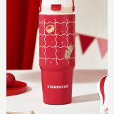 Starbucks 2024 China Cute Pet Party Two Drinking Mouth 28oz SS Tumbler
