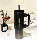 Starbucks 2024 China Black Silver Gradient 39oz SS Tumbler