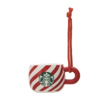 Starbucks 2024 Japan Christmas Candy Cane Mini Keychain